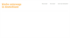 Desktop Screenshot of kirche-unterwegs.de