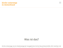 Tablet Screenshot of kirche-unterwegs.de